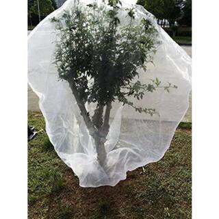 Agfabric 84 in. W x 72 in. H inGarden Insect Netting Plant Cover -Shape Bag with Zipper and Rope Insect Barrier White IN8472ZPW