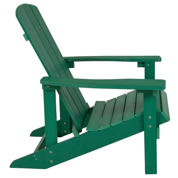 Outdoor AllWeather Poly Resin Wood Adirondack Chair