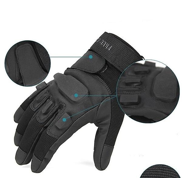 Mountaineering Warm Gloves Soft Anti-slip Winter Ski Gloves for Men Women Outdoor Sports (M)