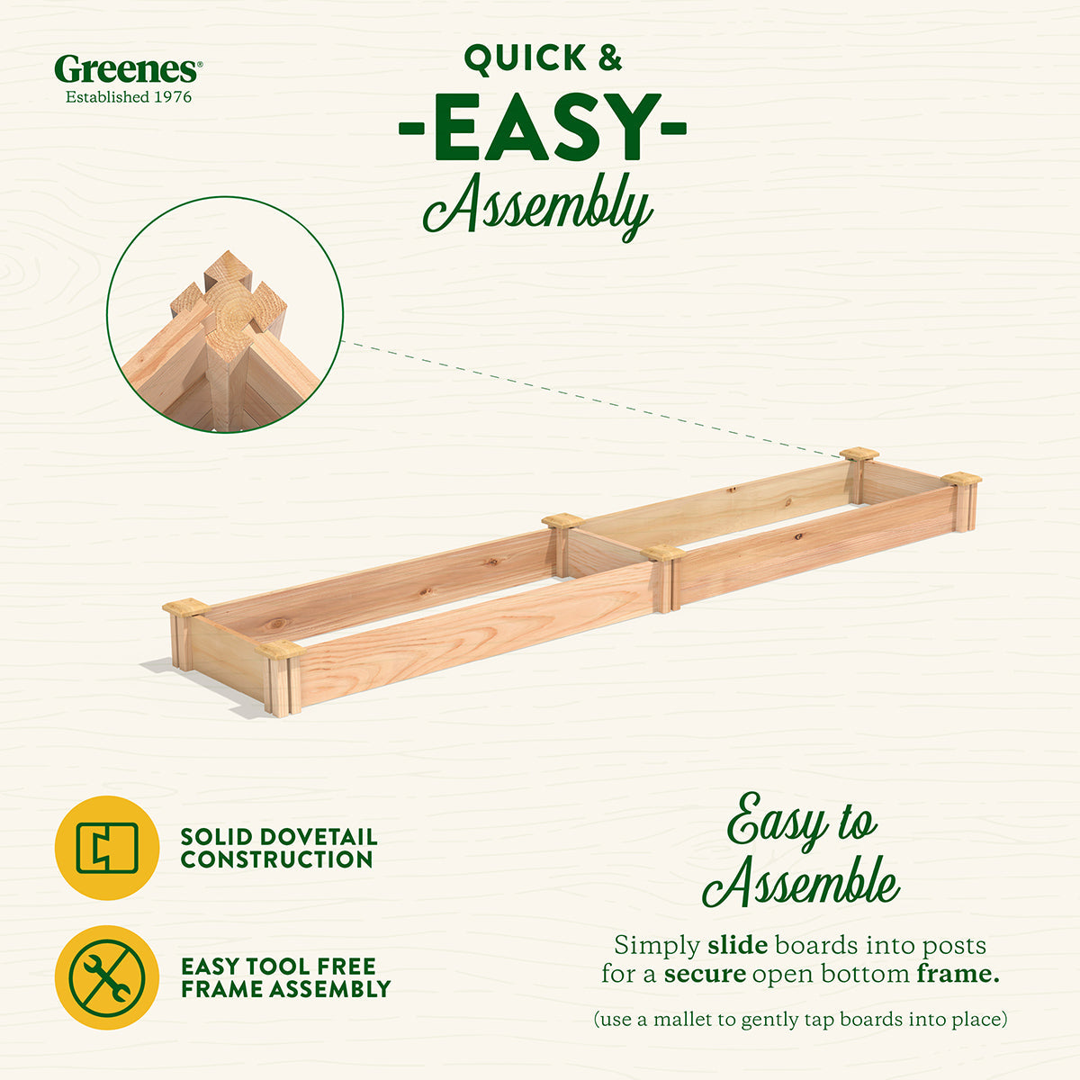 Greenes Fence 16" x 96" x 5.5" Premium Cedar Raised Garden Bed