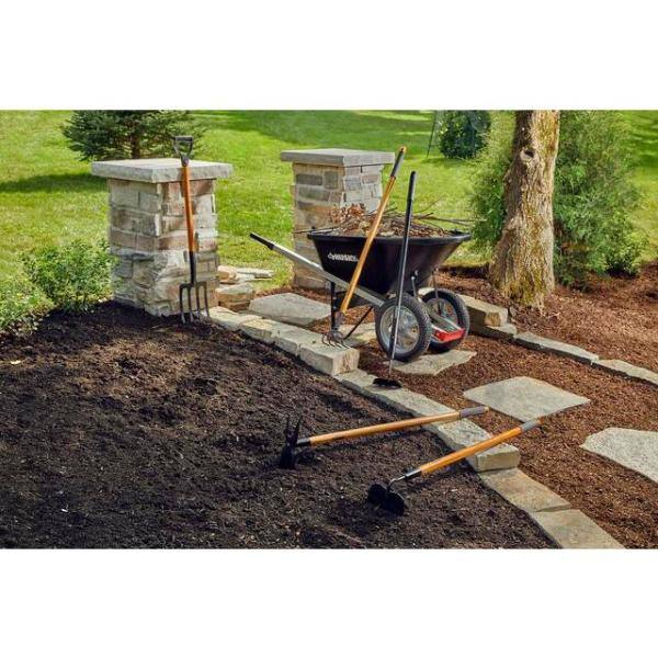 Husky 51 in. L Wood Handle 4-Tine Cultivator 77815-944