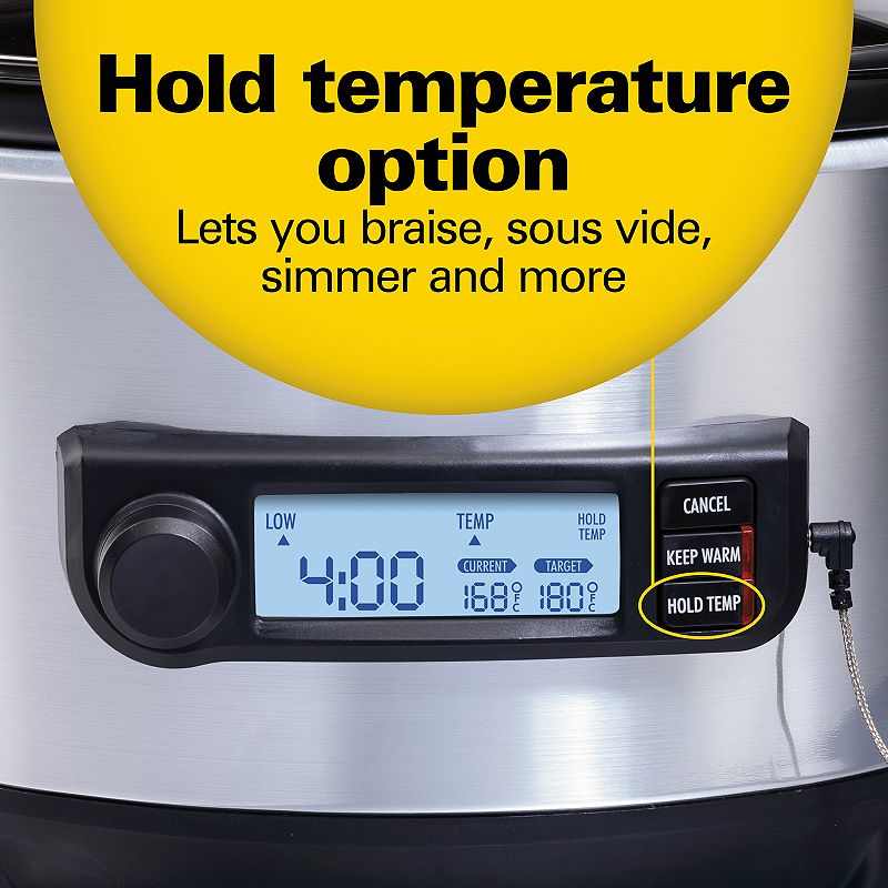 Hamilton Beach Temp Tracker 6-qt. Programmable Slow Cooker