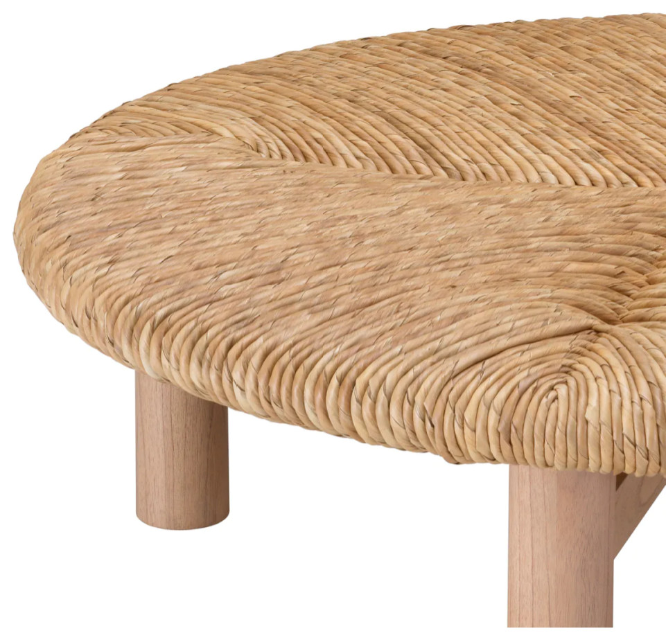 Seagrass Round Coffee Table  Eichholtz Costello   Beach Style   Coffee Tables   by Oroa   Distinctive Furniture  Houzz