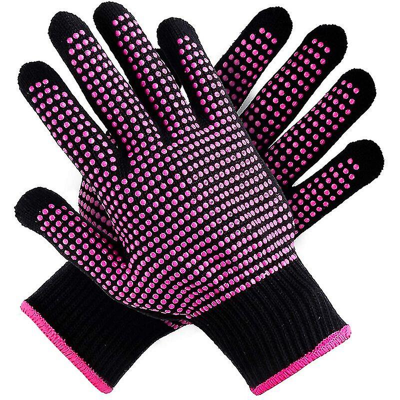 2 Heat Resistant Gloves With Silicone Dimples， (new Improved) Professional Heat