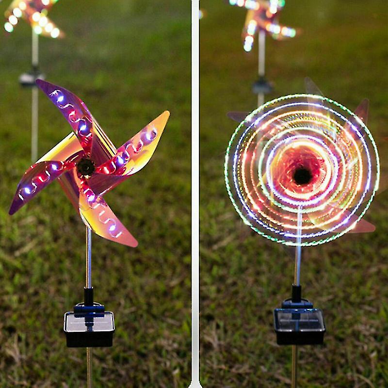 Solar Windmill Lawn Light Creative Solar Powered Path Light For Courtyard Park