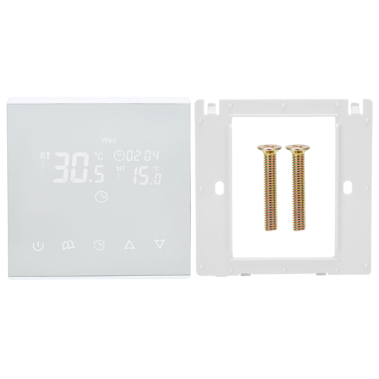 Water/floor Heating Thermostat Wall Mounted Stove Temperature Controller Panel Ac220v