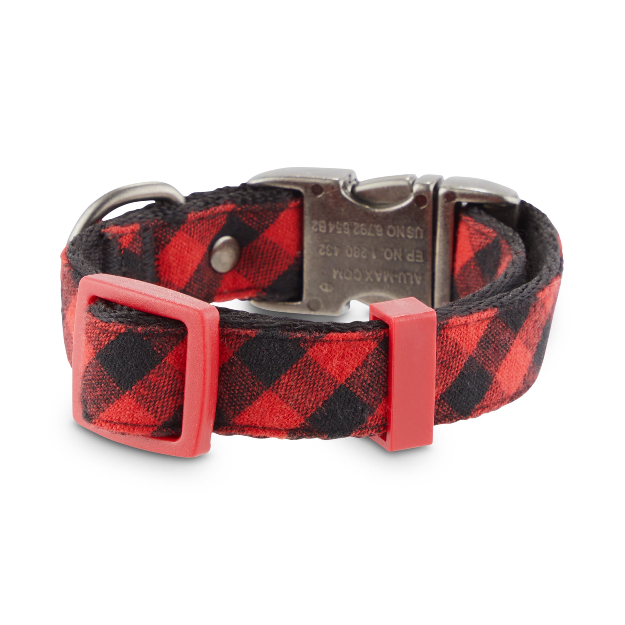 BOND  CO. Buffalo Check Dog Collar， XX-Small