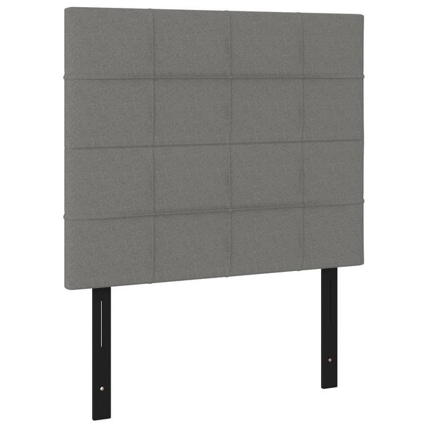 vidaXL Headboards 2 pcs Dark/Light Gray multisize Fabric - - 37421105