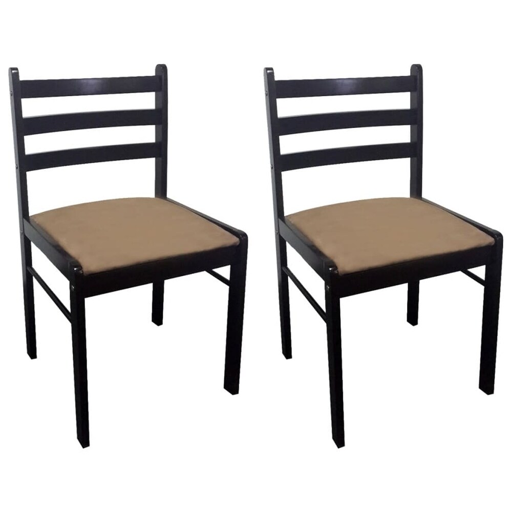 2/4/6 pcs Wooden Dining Chairs Square 2 Colours Selectable   17.3\