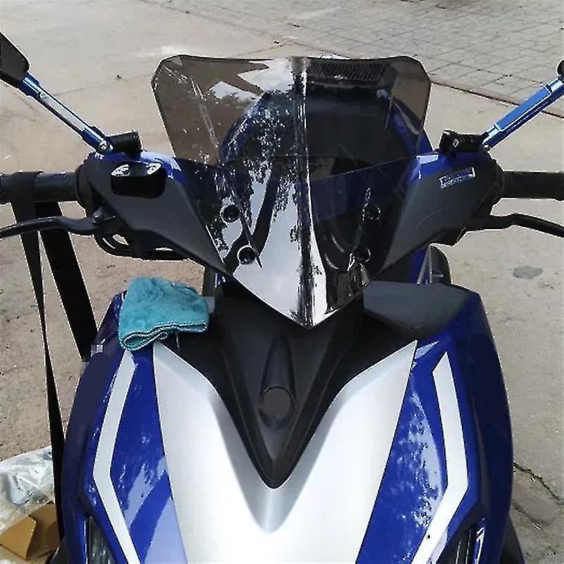 Motorcycle Windshield With Led Lamp Windscreen Air Wind Deflector For Aerox155 Nvx155