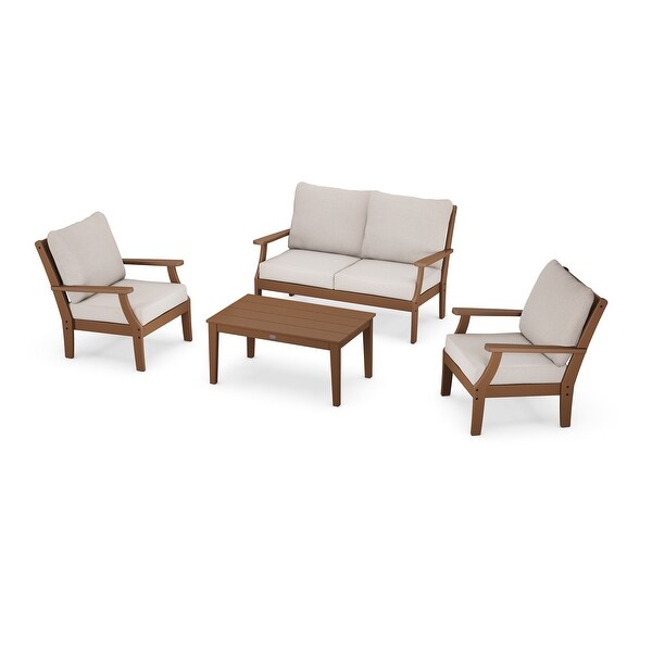 POLYWOOD Braxton 4Piece Deep Seating Chair Set