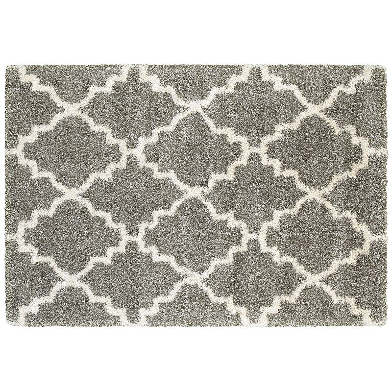 StyleHaven Hillcrest Quatrefoil Lattice Shag Rug