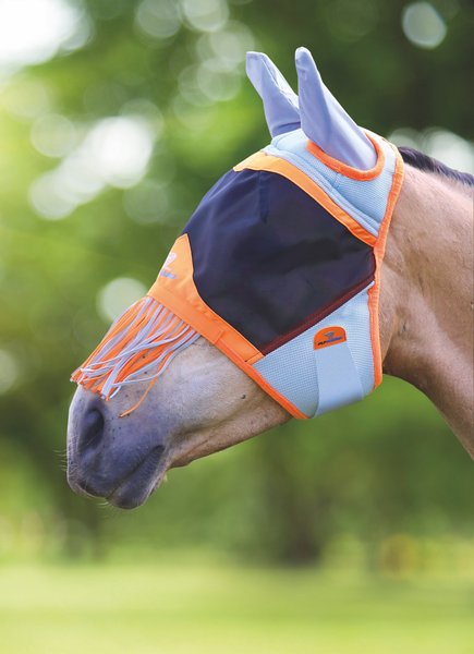 Shires Equestrian Products Air Motion Horse Fly Mask w/ Ear and Nose Fringe