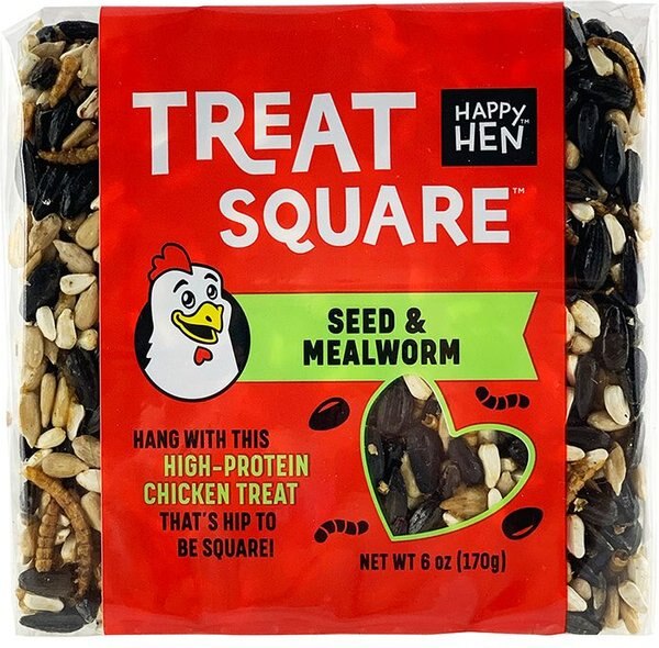 Happy Hen Treats Mealworm and Seeds Chicken Treat Square