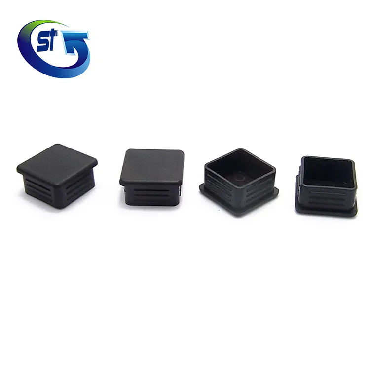 Supplying high quality Black PE Rectangular custom plastic pvc pipe fitting end cap PFC 100X50