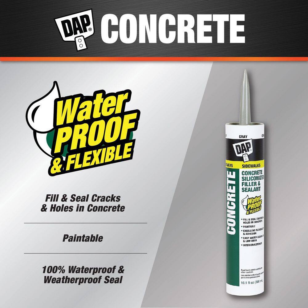 DAP 10.1 oz. Gray Concrete and Mortar Filler and Sealant (12-Pack) 7079818096