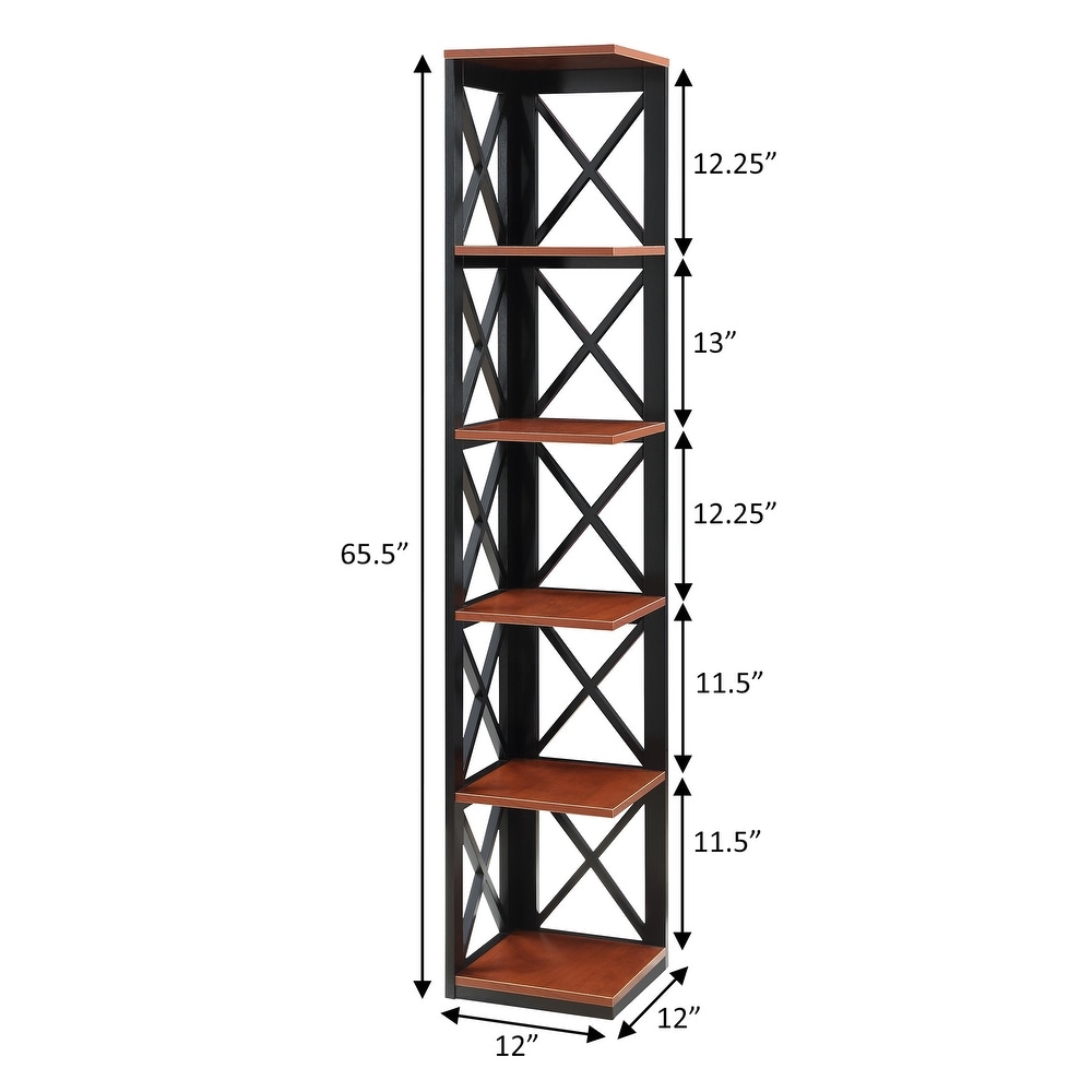 Convenience Concepts Oxford 5 Tier Corner Bookcase