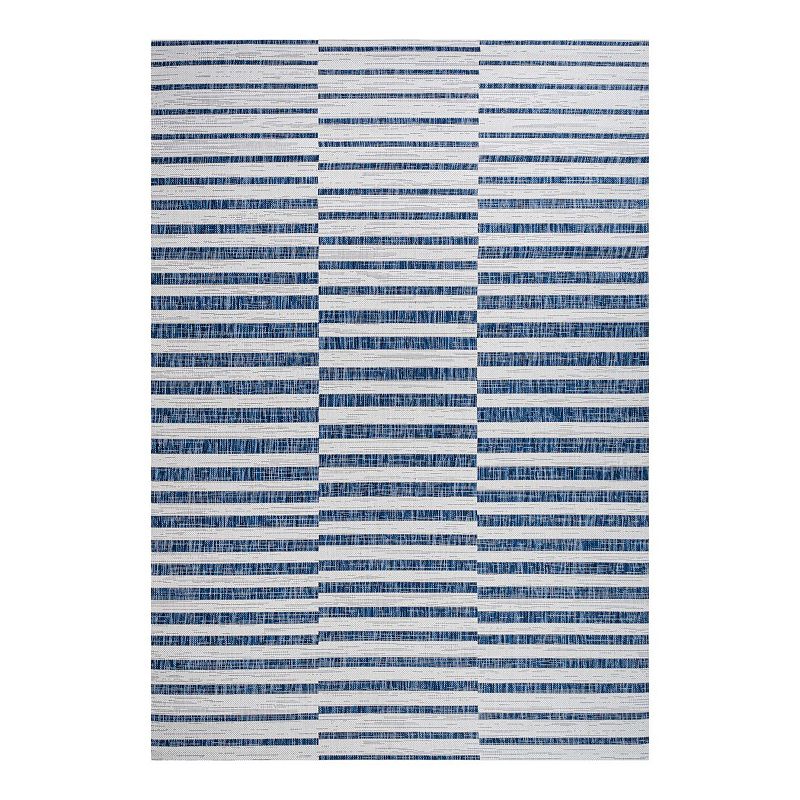 Sukie Modern Offset Stripe Indoor/outdoor Area Rug