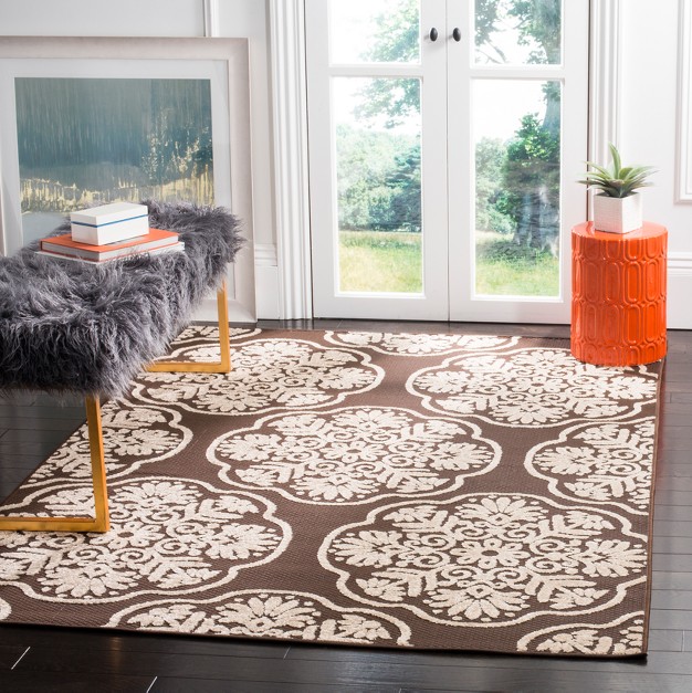 Melania Indoor outdoor Rug Brown