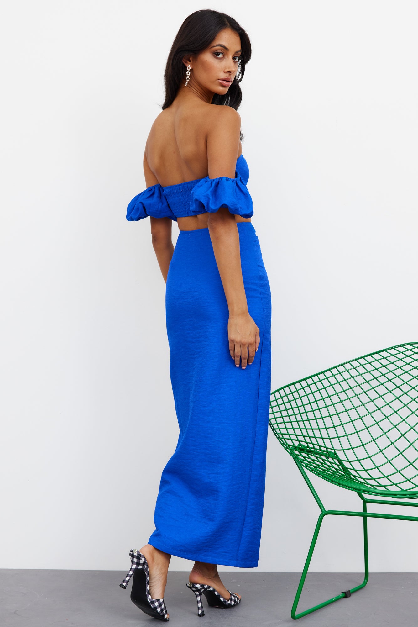 My Love Dive Maxi Skirt Blue