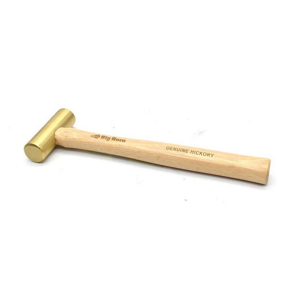 Big Horn 15124 1 LBs Brass Hammer with Hickory Han...