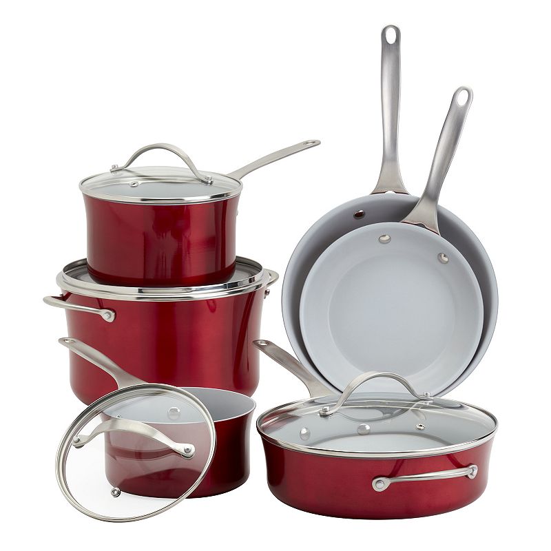 Frigidaire 10-pc. Pressed Aluminum Cookware Set