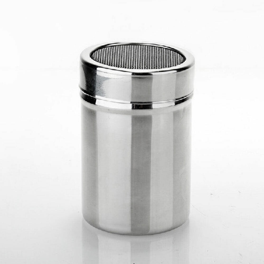 Mesh Flour Sifte Mechanical Baking Icing Sugar Shaker Sieve Tool Stainless Steel