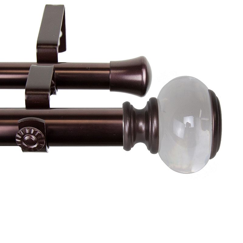 Rod Desyne 1 Ironwood Double Curtain Rod