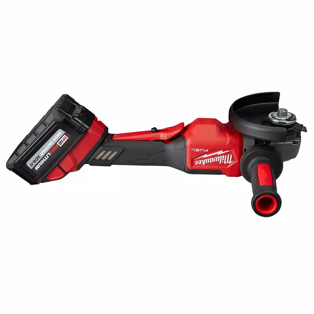 Milwaukee M18 FUEL 18-Volt Lithium-Ion Brushless Cordless 4-1/2 in./6 in. Grinder with Paddle Switch Kit and Two 6.0 Ah Battery and#8211; XDC Depot