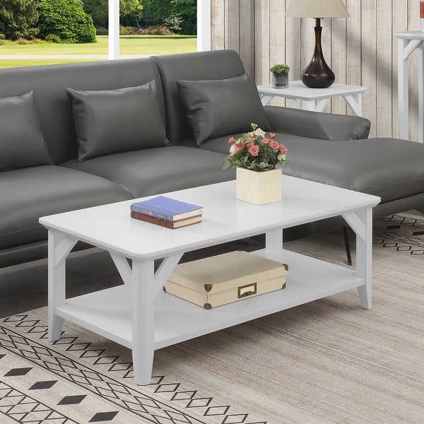 The Gray Barn West Coffee Table with Shelf