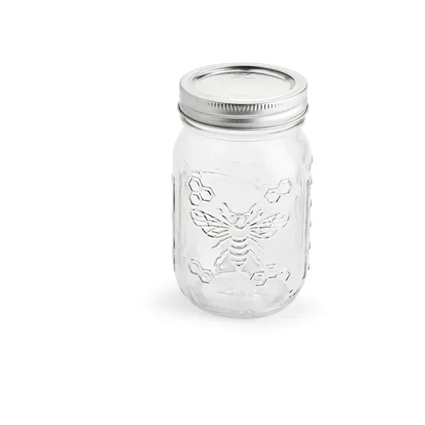 Ball 4-Pack Honeybee Keepsake Regular Mouth Mason Jars and Lids