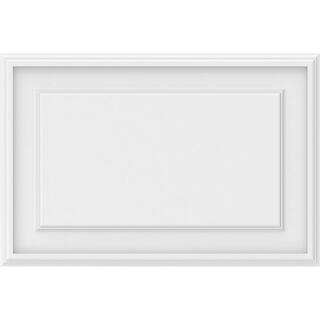 Ekena Millwork 58 in. x 24 in. x 16 in. Legacy Raised Panel White PVC Decorative Wall Panel WALP24X16X062LEG