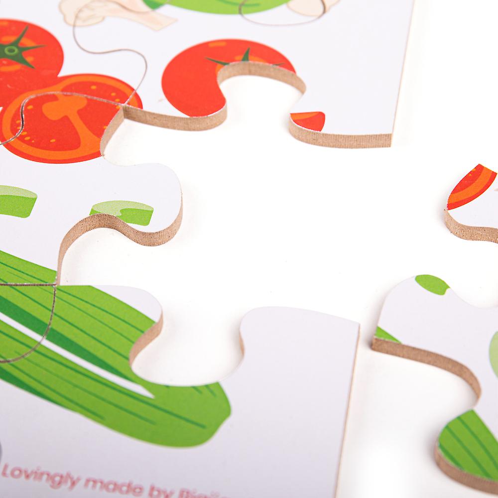 Bigjigs Toys Vegetables Floor Puzzle | Wooden Toys | 48pc Wooden Puzzle