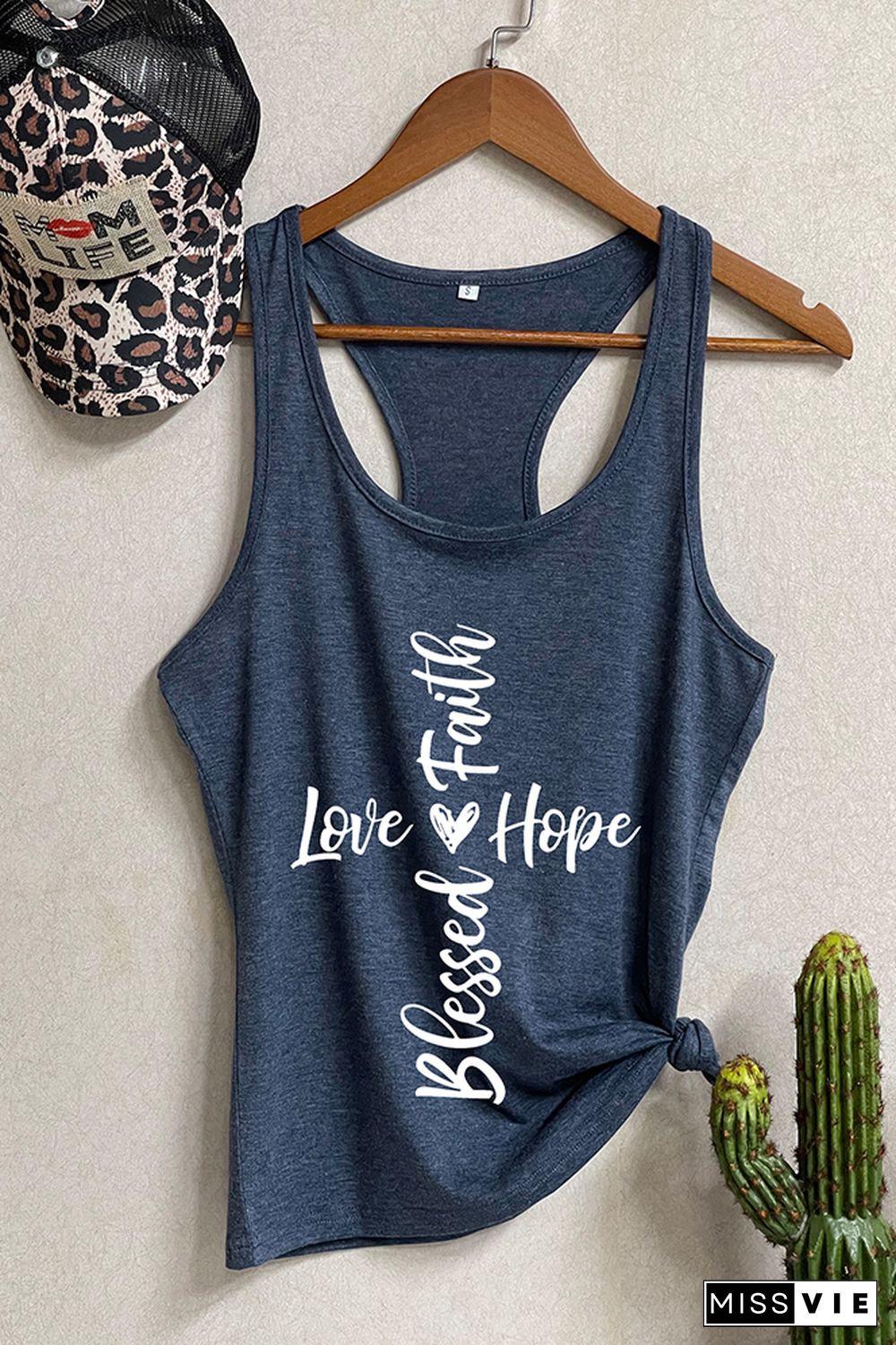 Blessed cross Sleeveless Tank Top Wholesale