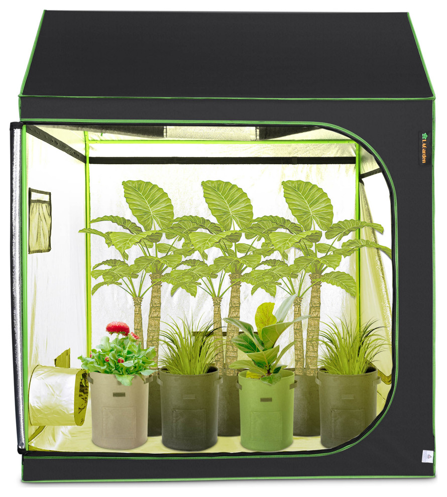 LAGarden 60 quotx60 quotx70 quotIndoor Grow Tent Roof Reflective Mylar Hydroponic Plant   Greenhouses   by Yescom  Houzz