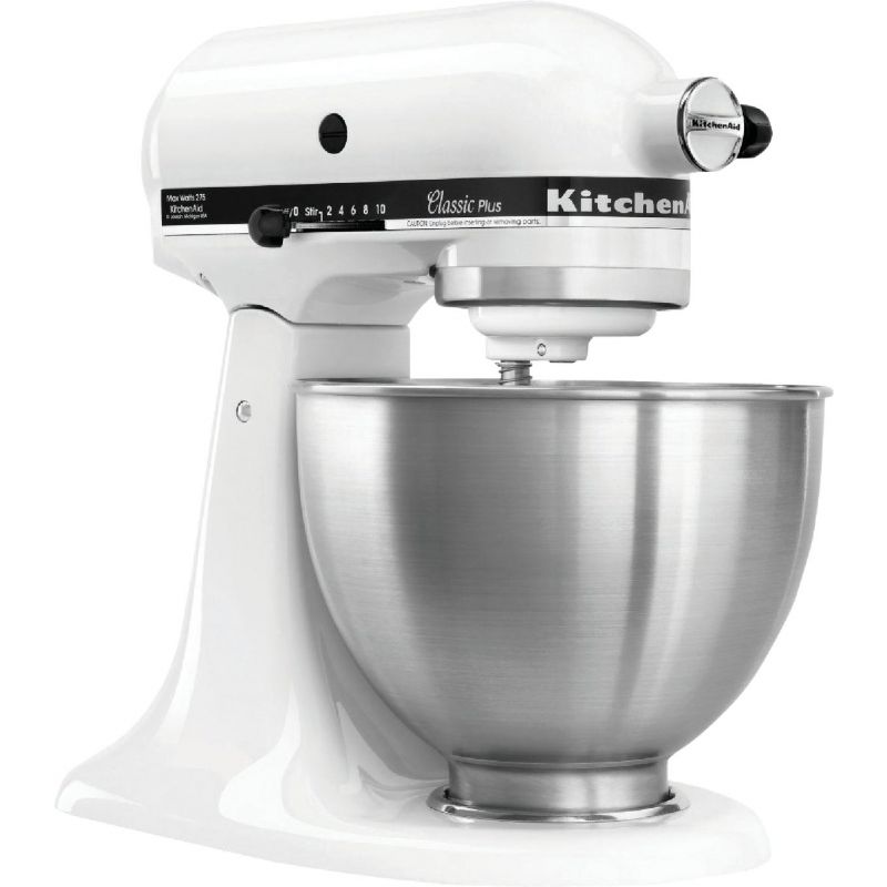 KitchenAid Classic Stand Mixer White Tilt-Head Design