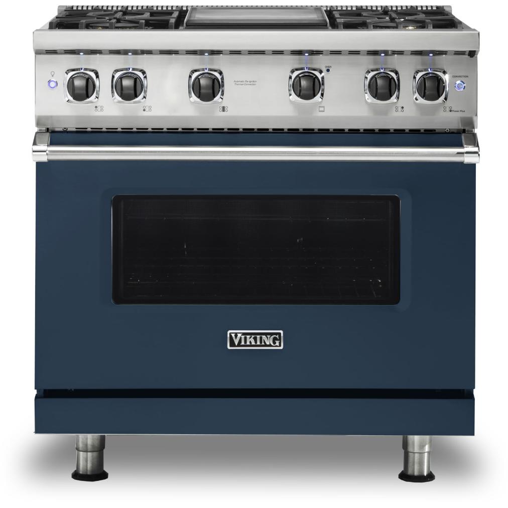 Viking 36-inch Freestanding Gas Range with GourmetGlo VGR536-4GSB