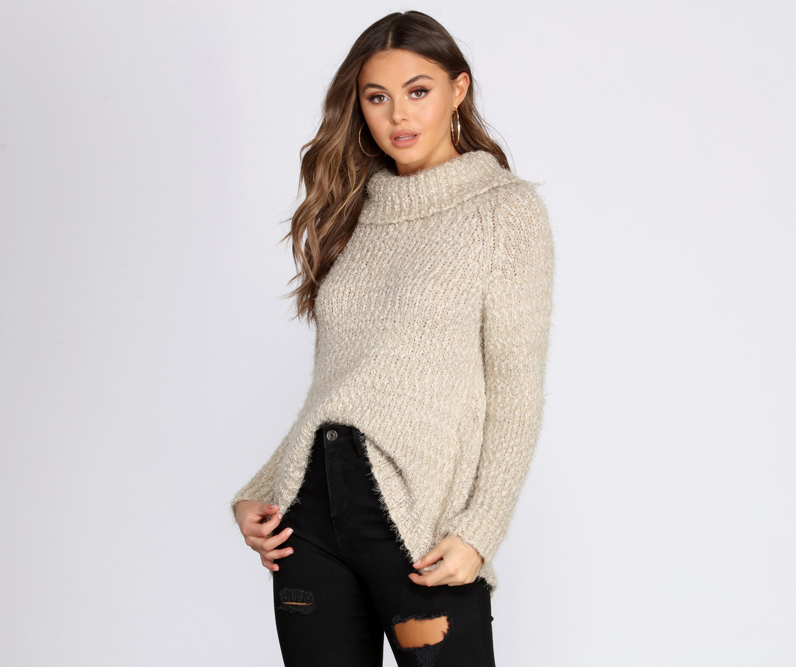 Soft And Sweet Turtleneck Sweater