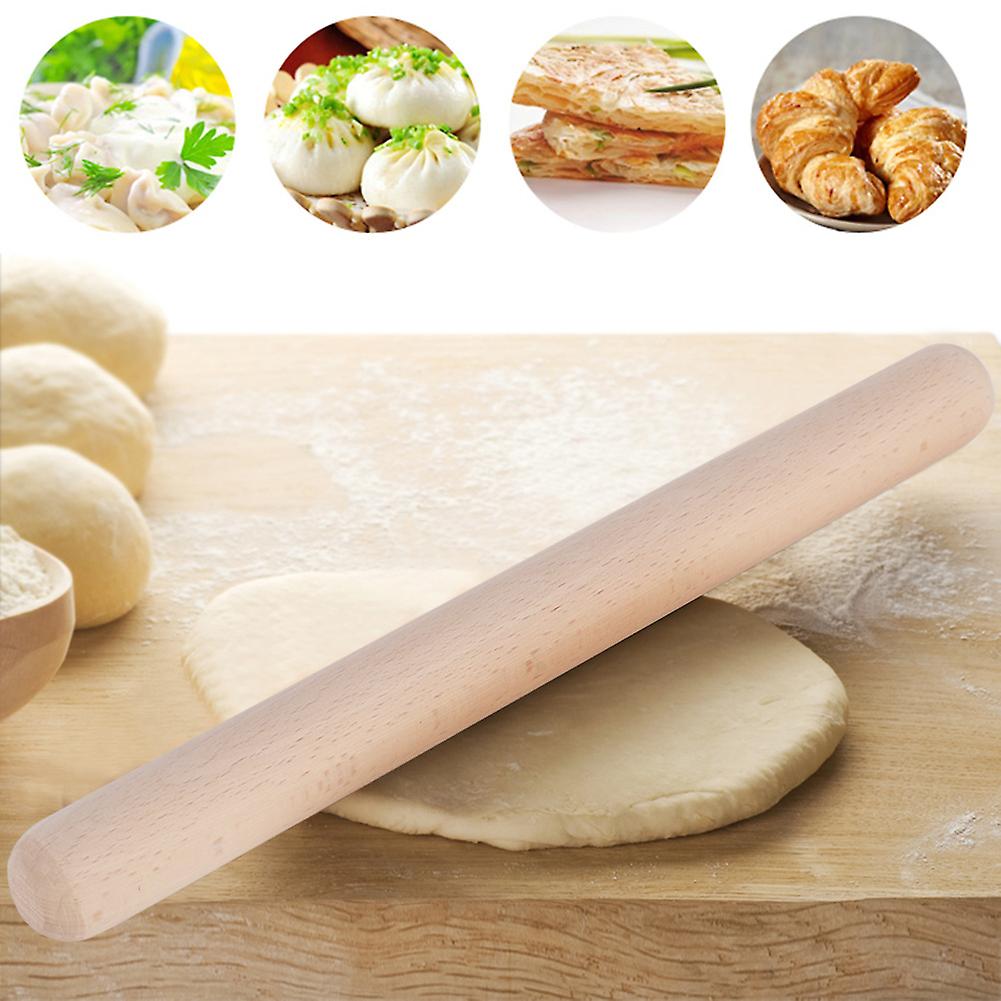 Home Solid Wood Rolling Pin Cake Pastry Pizza Rolling Pin Baking Tool Kitchen Utensils 29cm