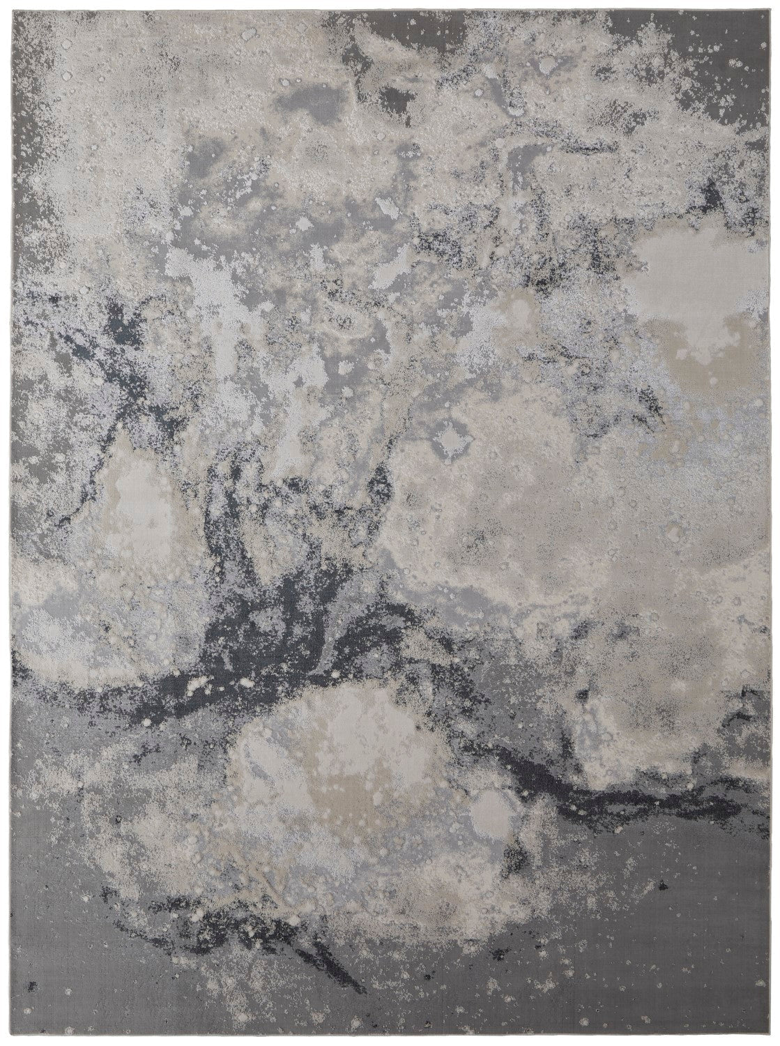 Oria Abstract Gray / Beige Rug