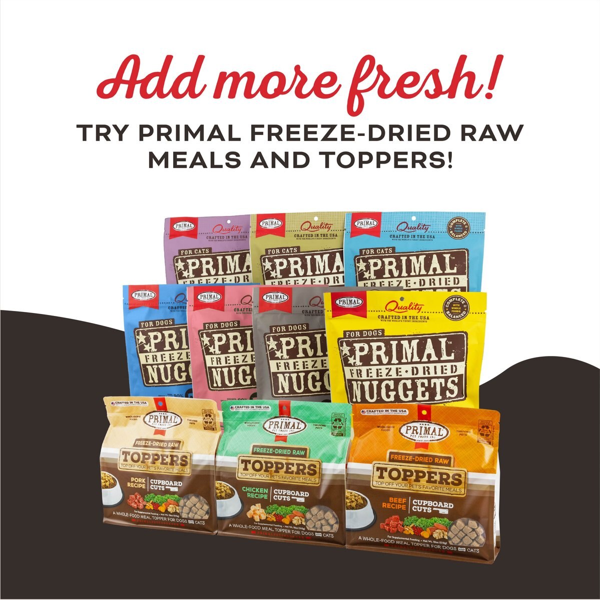 Primal Liver， Laugh， Love For Cats! Simply Pork Flavored Crunchy Cat Treats