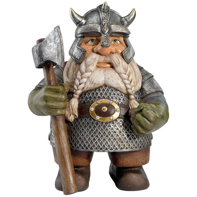 Design Toscano Viking Victor Norse Dwarf Gnome Statue Multicolored