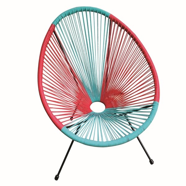 HighlanderHome Waterresistant Retromodern Outdoor Acapulco Chair