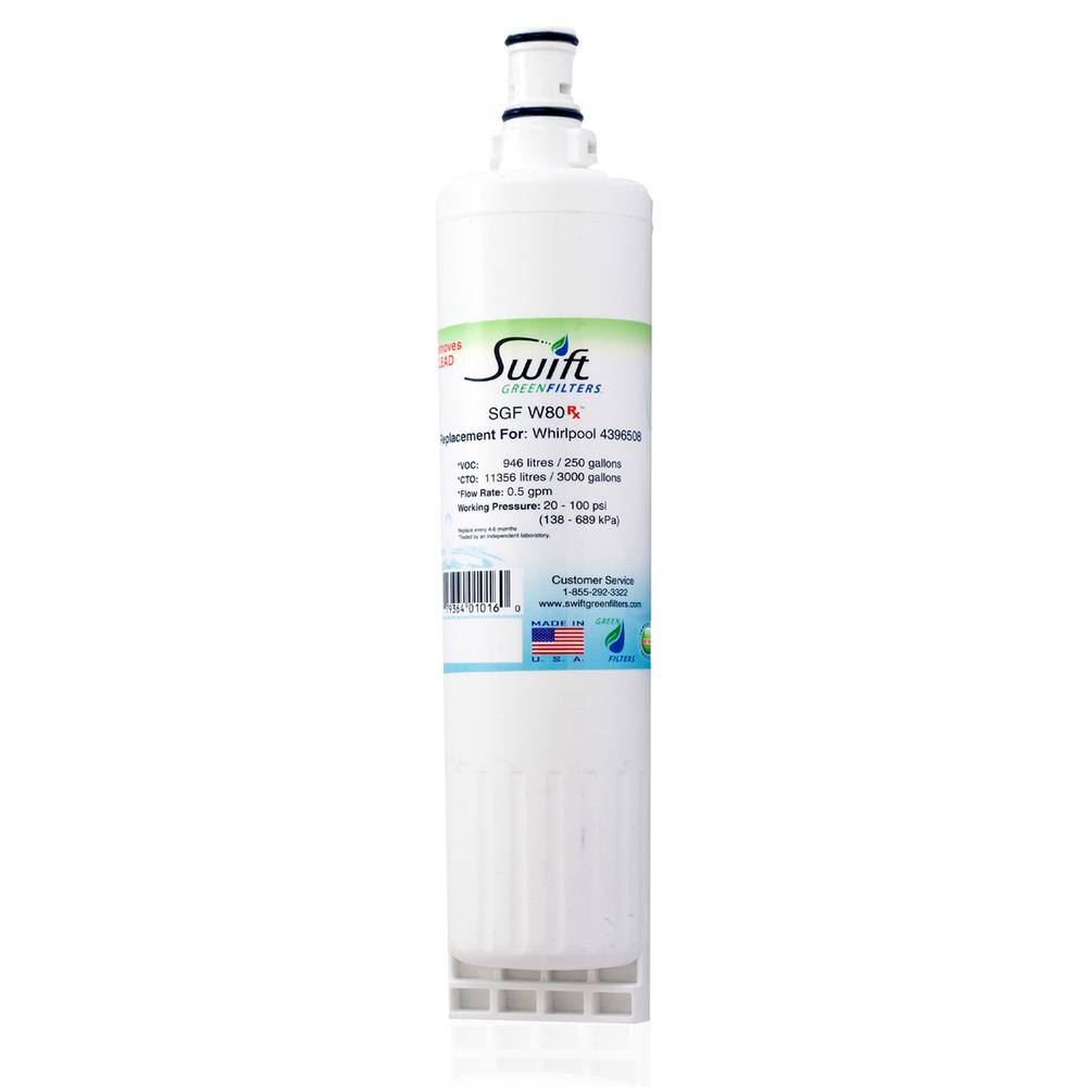 Swift Green Filters Replacement Water Filter for Whirlpool 4396508 SGF-W80 Rx