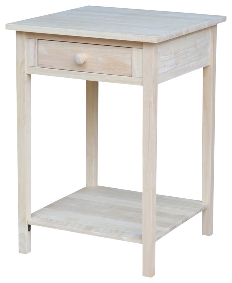 Hampton Bedside Table   Transitional   Side Tables And End Tables   by International Concepts  Houzz