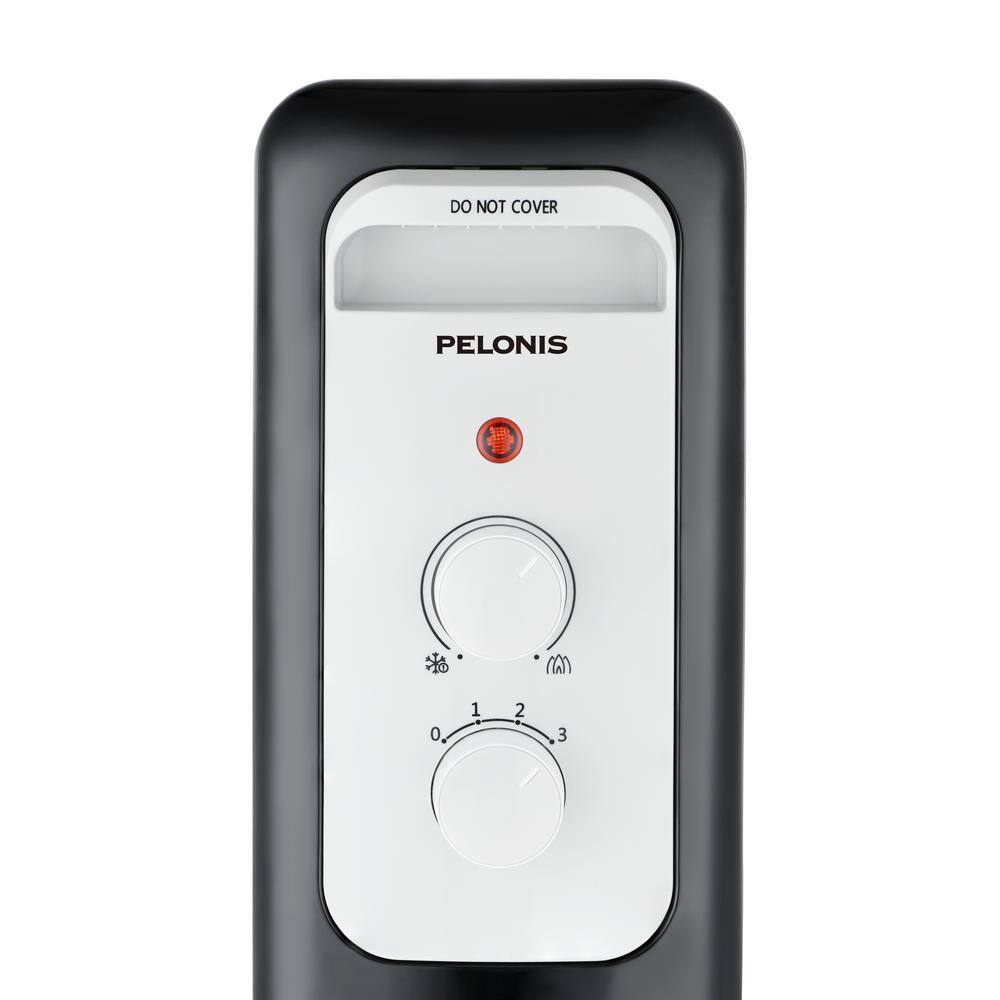 Pelonis 1500-Watt Oil-Filled Radiant Electric Space Heater with Thermostat HO-0279