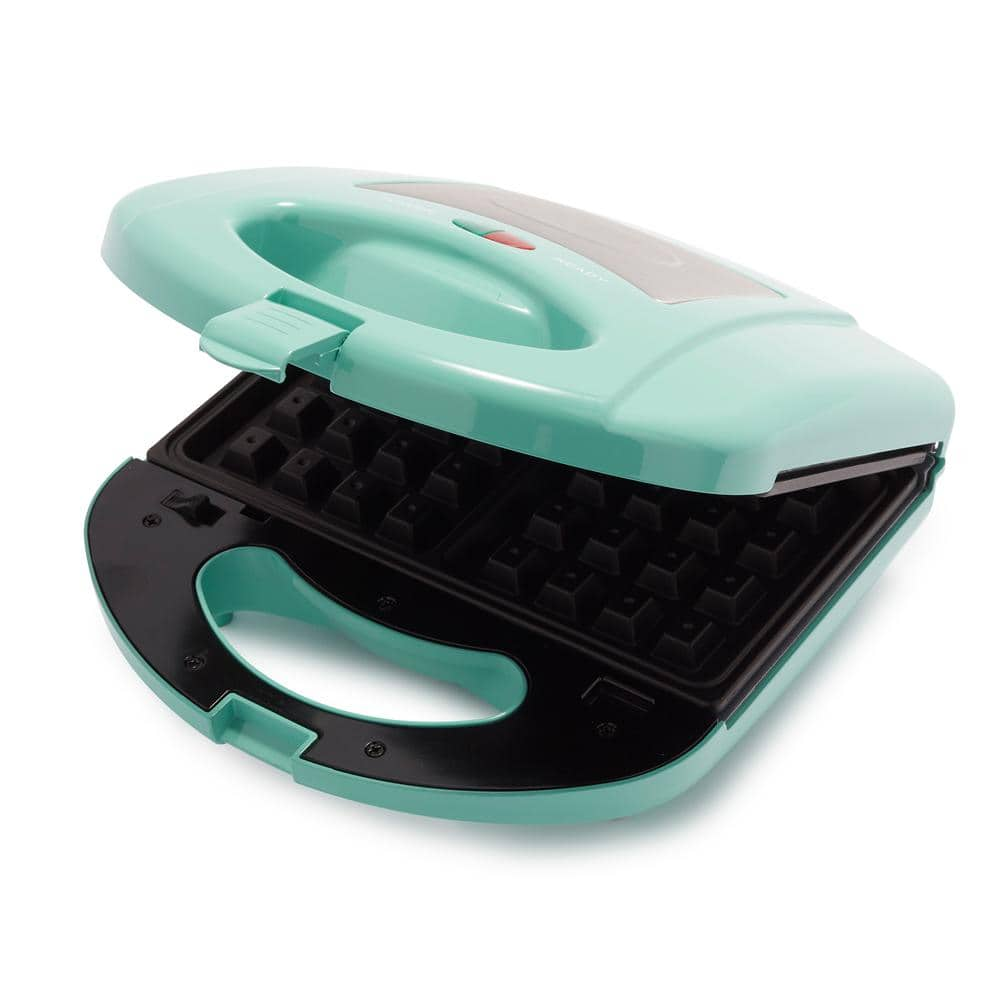 GreenLife Healthy Ceramic Nonstick Turquoise Waffle and Sandwich Duo CC005823-001