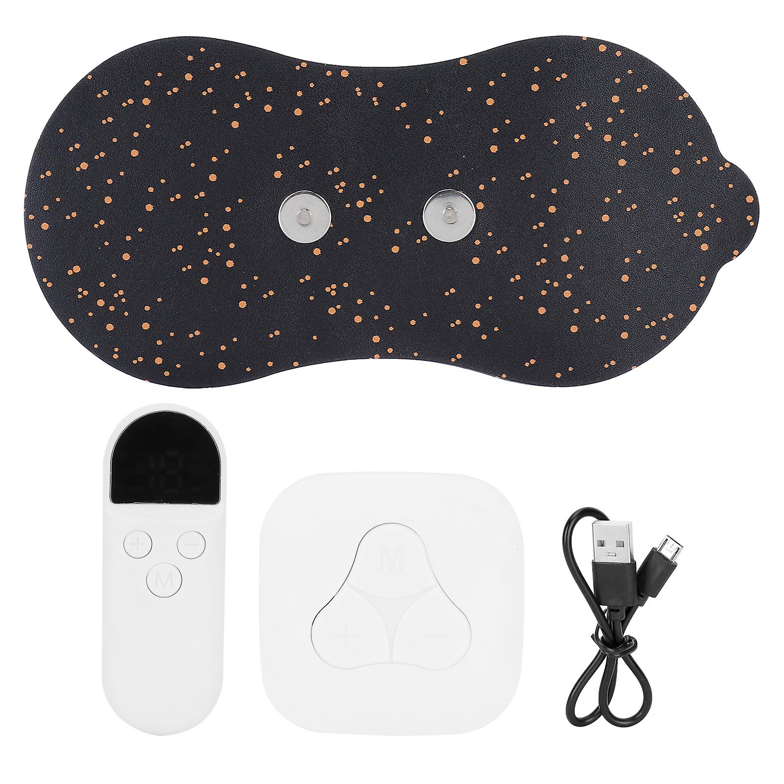 Led Massage Paste Pad Usb Electric Pulse Massager With Remote Control For Neck Shoulderwhite