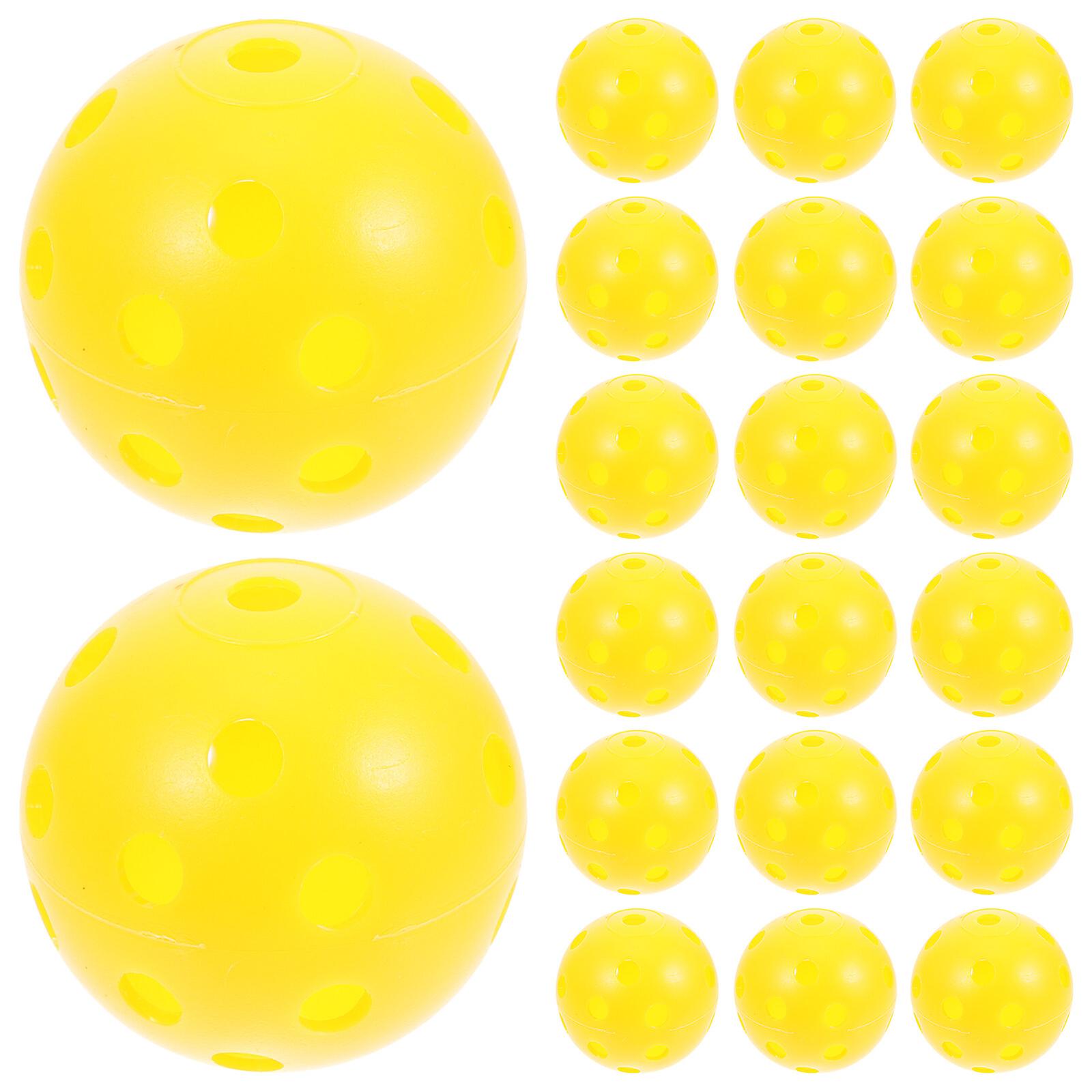 50pcs Pickle Balls Standard Outdoor Pickle Balls Interesting Ball Toy Hitting Ball Practicing Toy