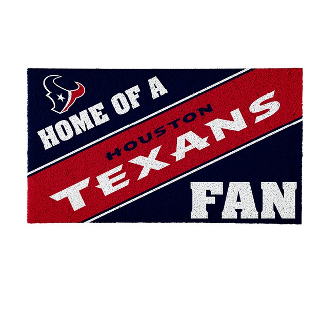 Evergreen Houston Texans Team Turf Mat 28 X 16 Inches Indoor Outdoor Doormat